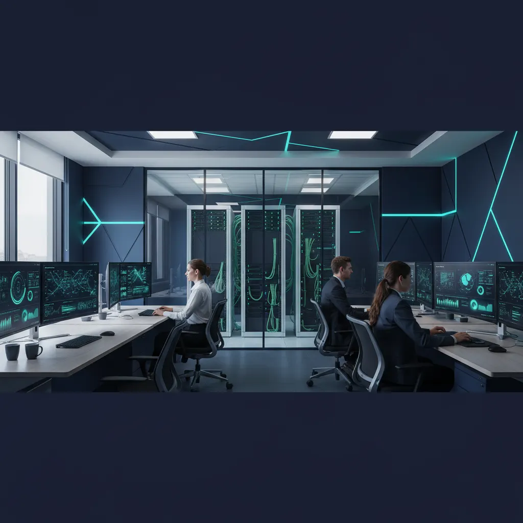 IT asset management software - department with asset dashboards on screens