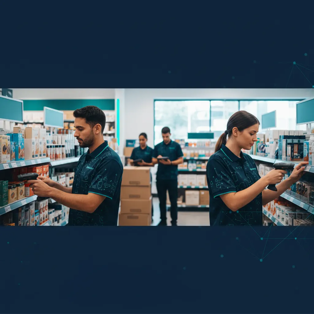 Inventory counting service comparison - professional counting team in retail store
