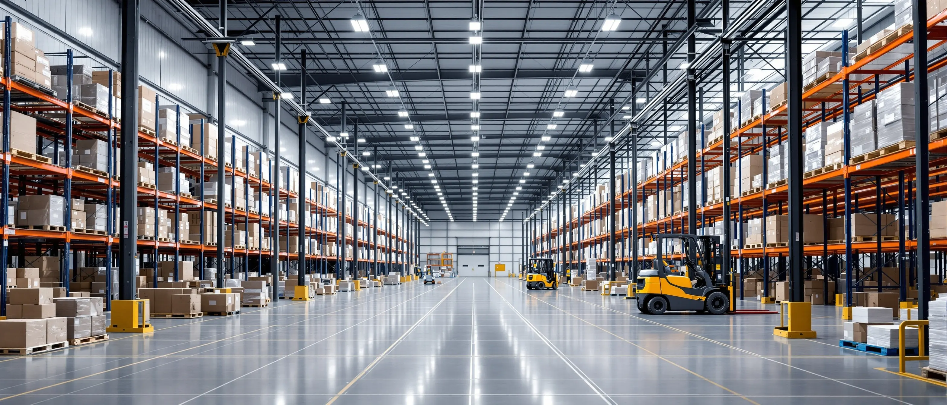 Live warehouse aisle with crew — keep-running cycle count energy