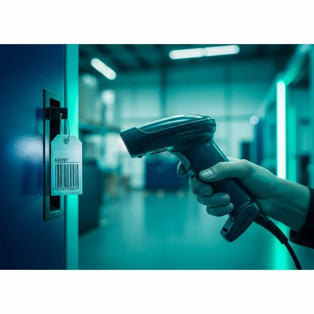 Barcode scanner tracking enterprise assets