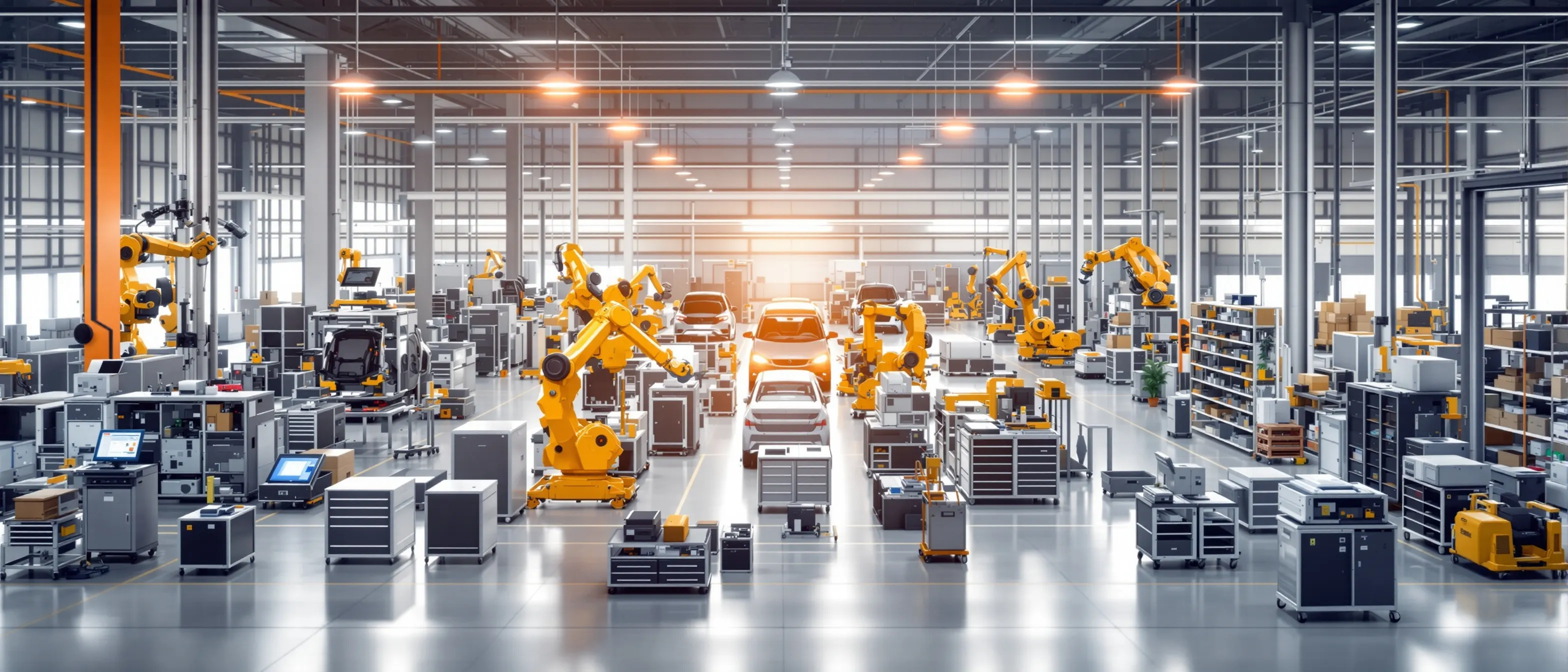 Automotive manufacturing facility with RFID-tagged MRO inventory verified to 98.7% data accuracy by CPCON