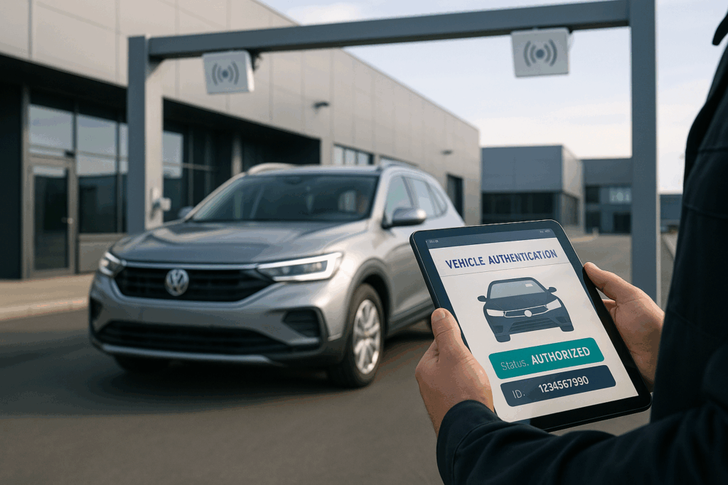 RFID portal for vehicle authentication